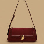 Crossbody Bag with Gold Clasp
