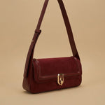 Crossbody Bag with Gold Clasp