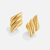 Wavy Gold Earrings