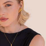Wavy Gold Earrings