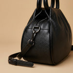 Shoulder Bag with Pleated Front