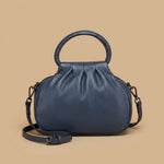 Shoulder Bag with Pleated Front