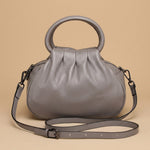 Shoulder Bag with Pleated Front
