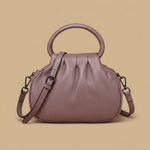 Shoulder Bag with Pleated Front