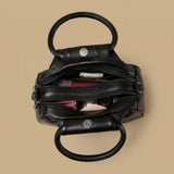 Shoulder Bag with Pleated Front