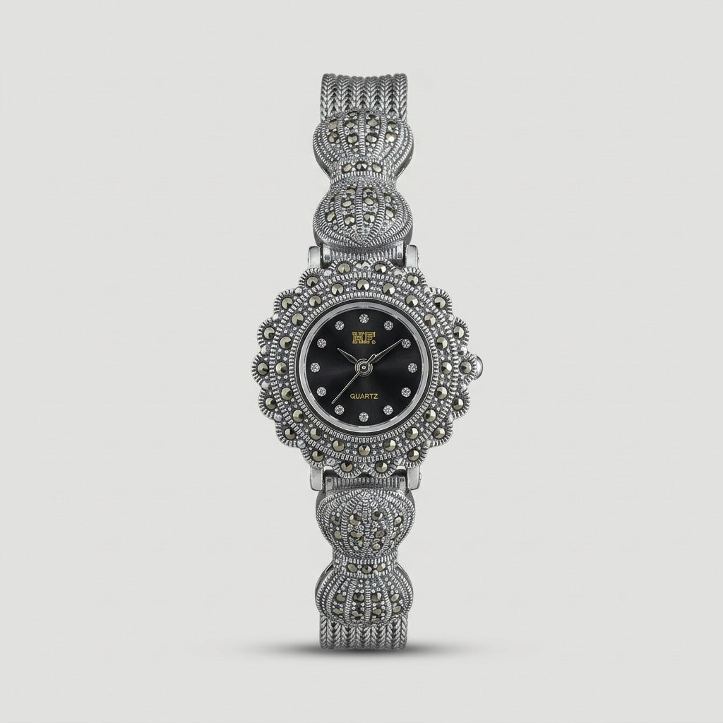 S925 Silver Classic Ladies Bow Thai Silver Watch