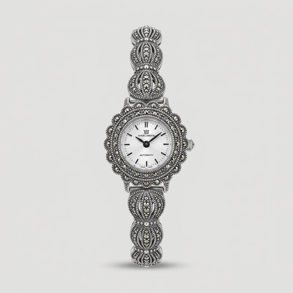 S925 Silver Classic Ladies Bow Thai Silver Watch
