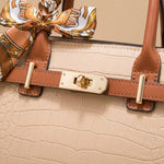 Tote Bag with Turn-Lock Detail