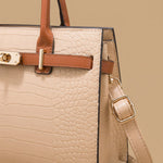 Tote Bag with Turn-Lock Detail