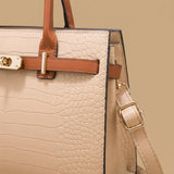 Tote Bag with Turn-Lock Detail