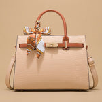 Tote Bag with Turn-Lock Detail