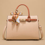 Tote Bag with Turn-Lock Detail