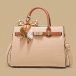 Tote Bag with Turn-Lock Detail