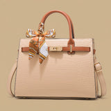 Tote Bag with Turn-Lock Detail