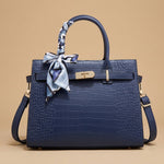 Tote Bag with Turn-Lock Detail