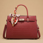 Tote Bag with Turn-Lock Detail
