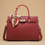 Tote Bag with Turn-Lock Detail