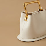 Hobo Bag with Gold Handle