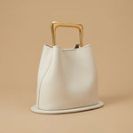 Hobo Bag with Gold Handle