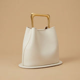 Hobo Bag with Gold Handle