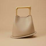 Hobo Bag with Gold Handle