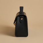 Tote Bag with Front Clasp