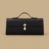 Tote Bag with Front Clasp