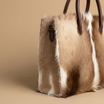 Tote Bag with Cowhide Finish