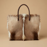 Tote Bag with Cowhide Finish