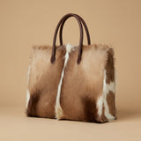 Tote Bag with Cowhide Finish