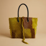 Tote Bag with Cowhide Finish