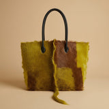 Tote Bag with Cowhide Finish
