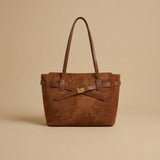 Tote Bag with Gold Buckle