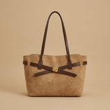 Tote Bag with Gold Buckle