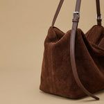 Hobo Bag with Buckled Straps