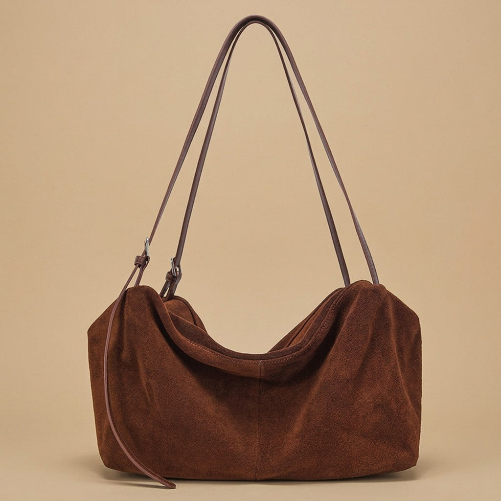 Hobo Bag with Buckled Straps