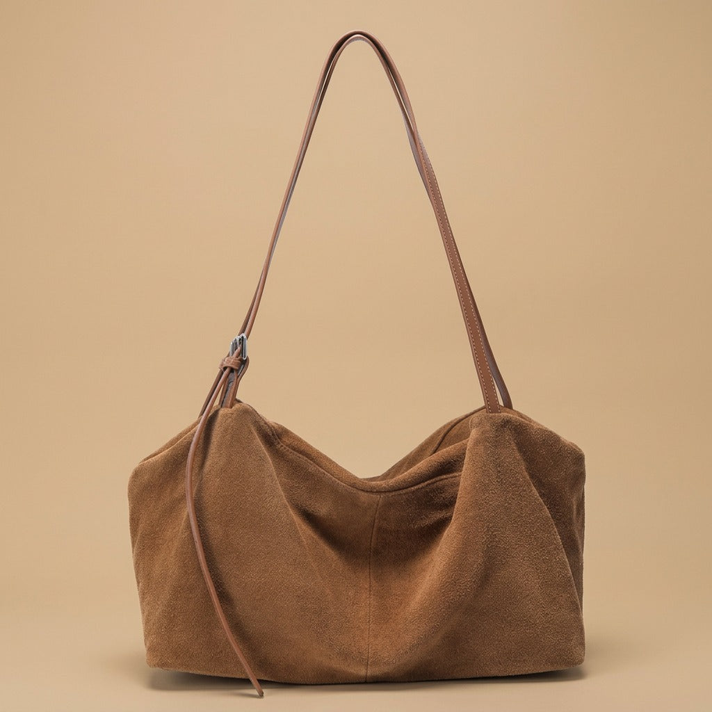 Hobo Bag with Buckled Straps