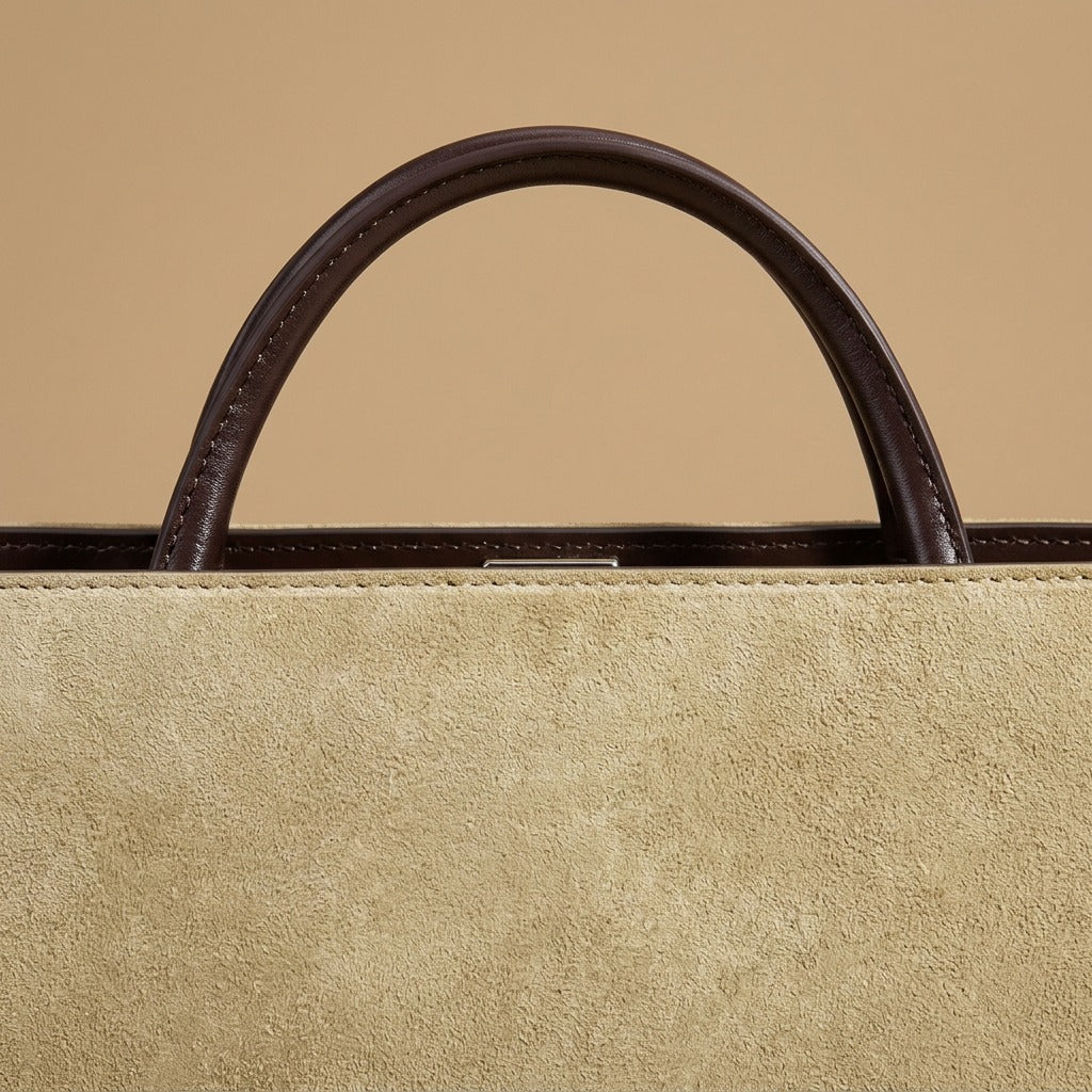 Tote Bag with Trapeze Silhouette