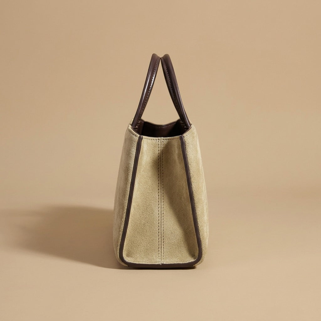 Tote Bag with Trapeze Silhouette
