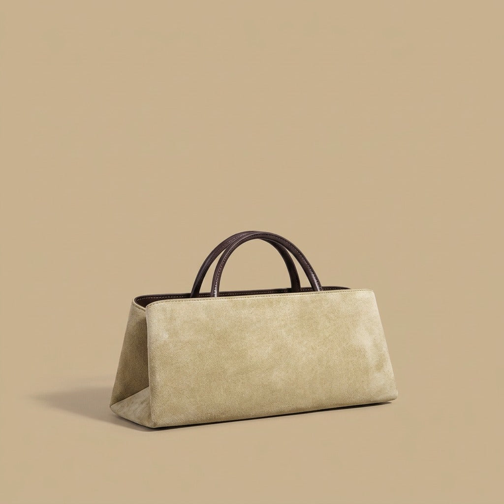 Tote Bag with Trapeze Silhouette