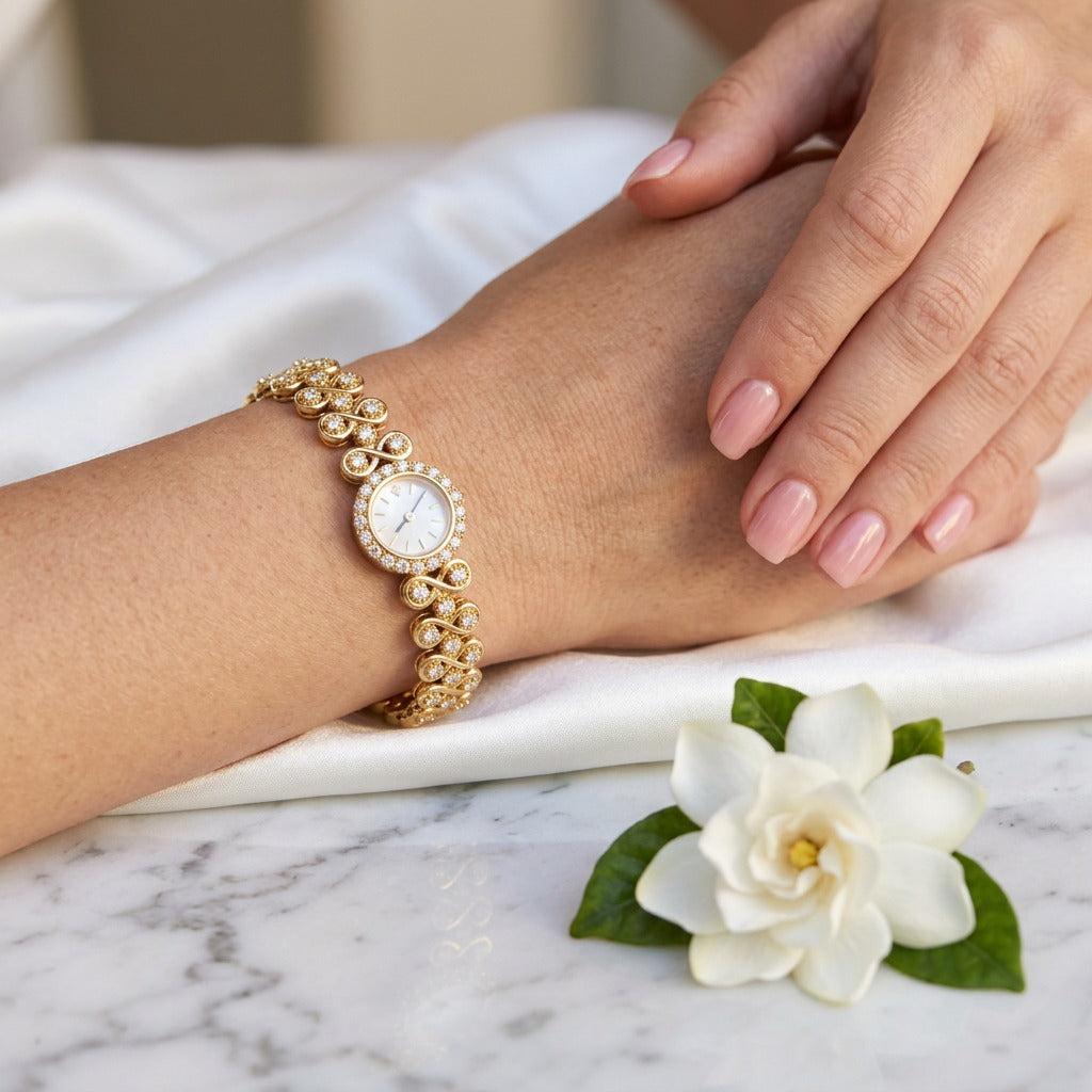 Jewelry Antique Luxury Diamond Quartz Women's Watch