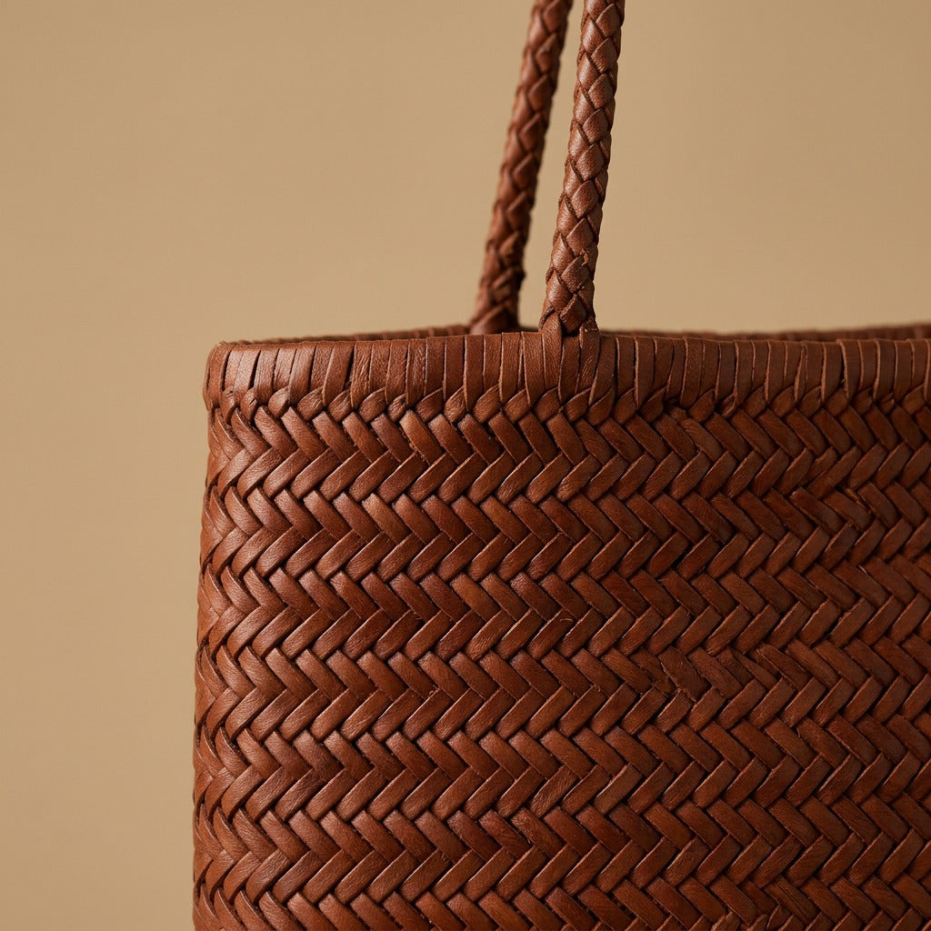 Tote Bag with Woven Finish
