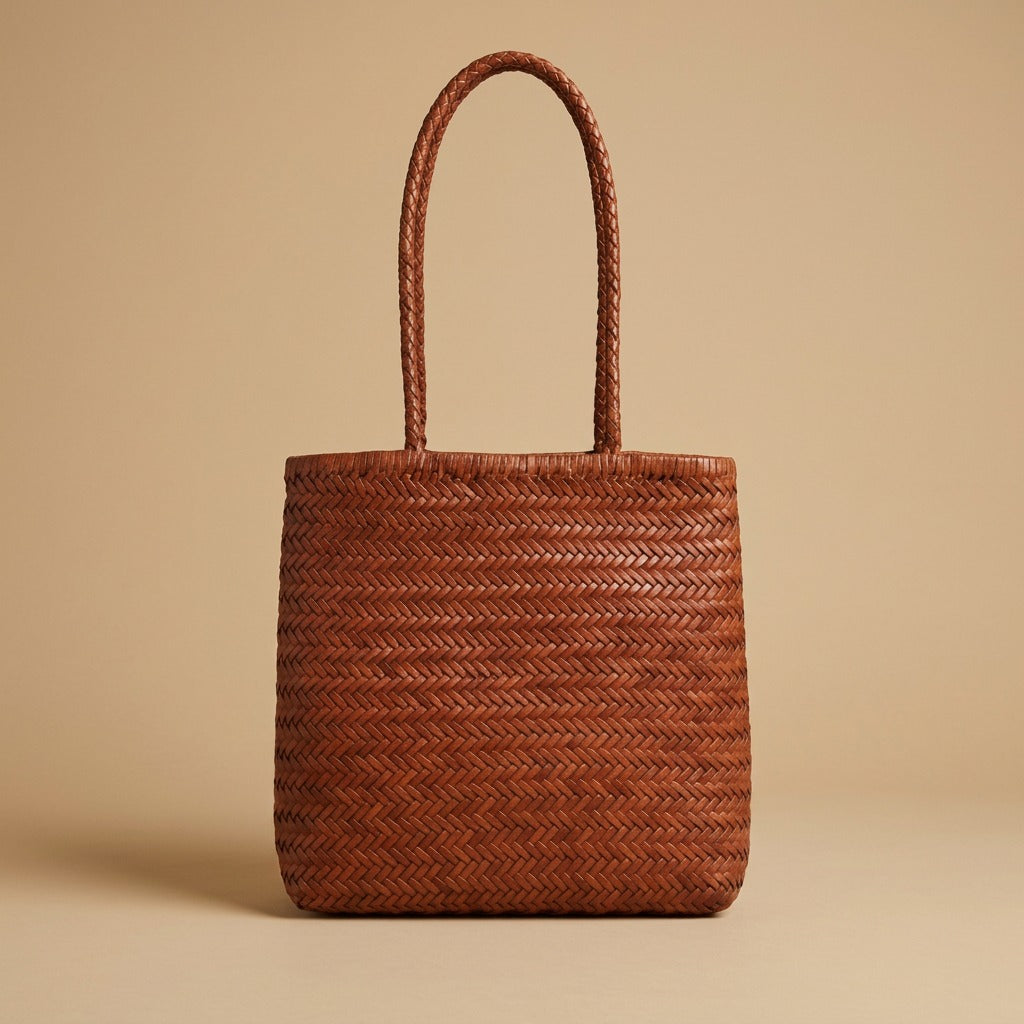 Tote Bag with Woven Finish
