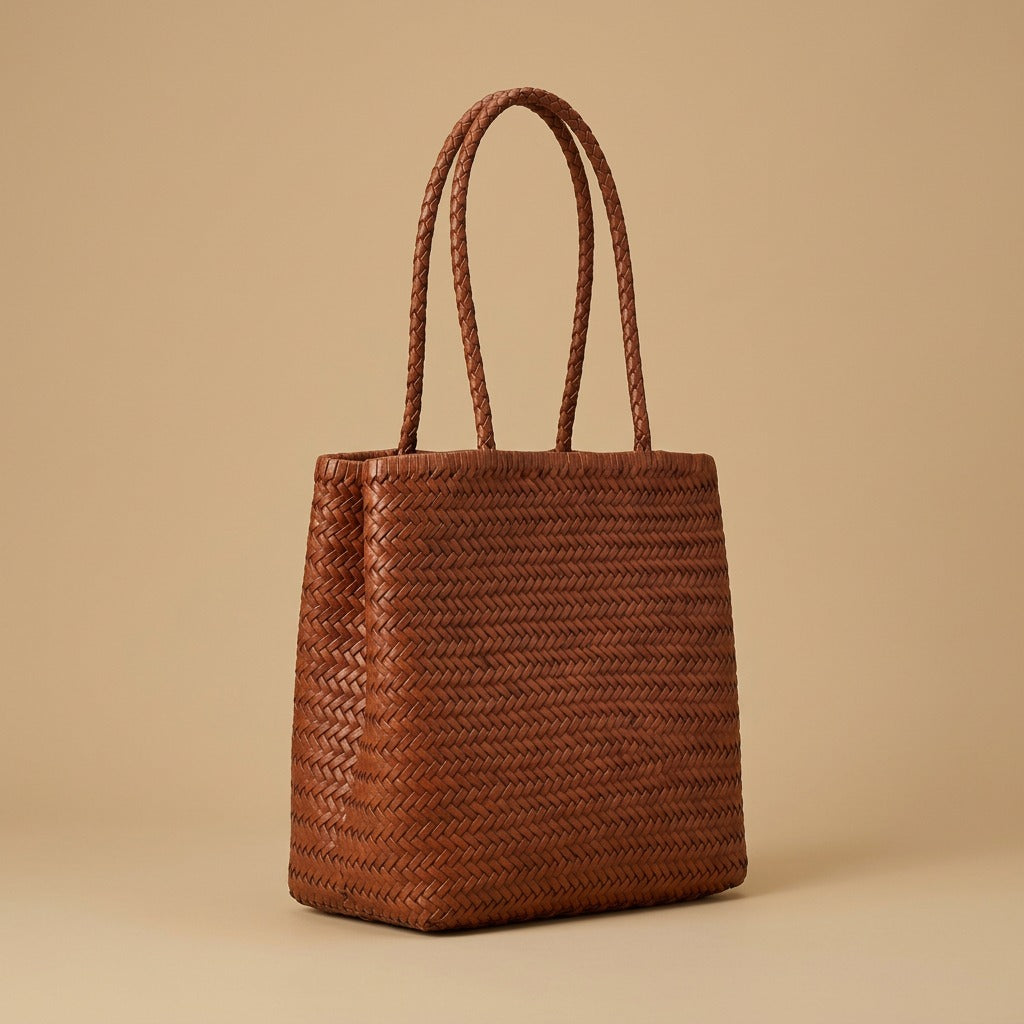 Tote Bag with Woven Finish