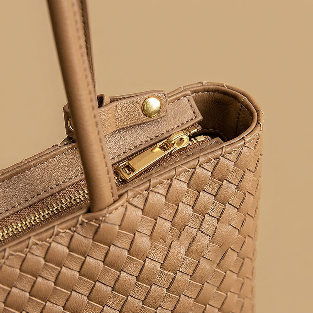 Tote Bag with Braided Finish
