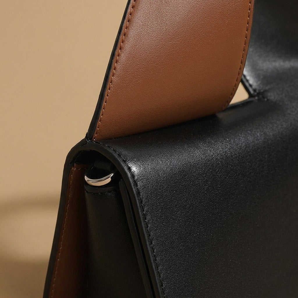 Shoulder Bag with Sculptural Strap