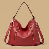 Hobo Bag with Double Zip Pockets